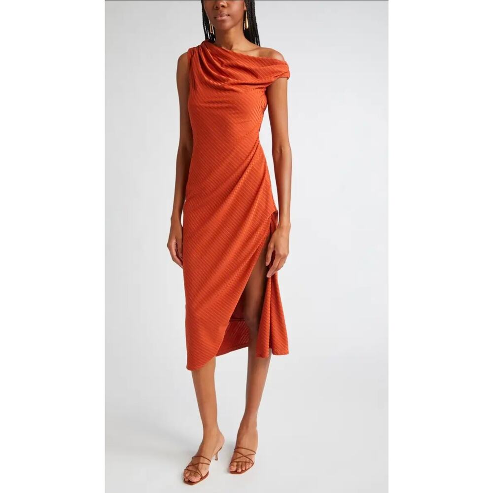 Ramy Brook assymetrical Benji ruched dress S NwT